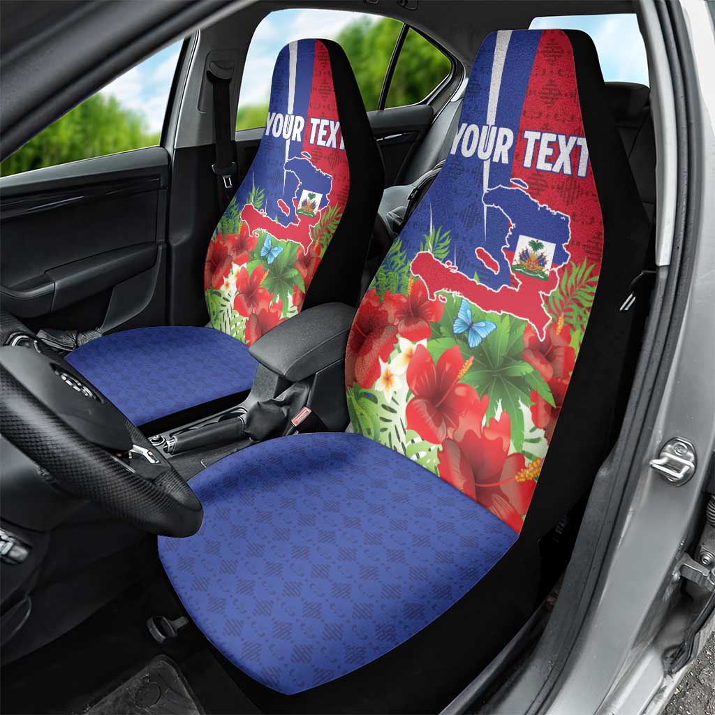 Personalized Afro-Haitians Tropical Car Seat Cover Fleur-De-Lis Veves Motif - African Pride