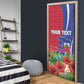 Personalized Afro-Haitians Tropical Door Cover Fleur-De-Lis Veves Motif - African Pride