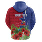 Personalized Afro-Haitians Tropical Hoodie Fleur-De-Lis Veves Motif - African Pride