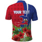 Personalized Afro-Haitians Tropical Polo Shirt Fleur-De-Lis Veves Motif LT18