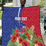 Personalized Afro-Haitians Tropical Quilt Fleur-De-Lis Veves Motif - African Pride