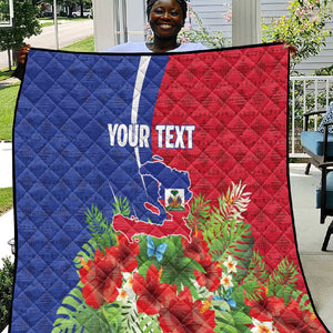 Personalized Afro-Haitians Tropical Quilt Fleur-De-Lis Veves Motif - African Pride