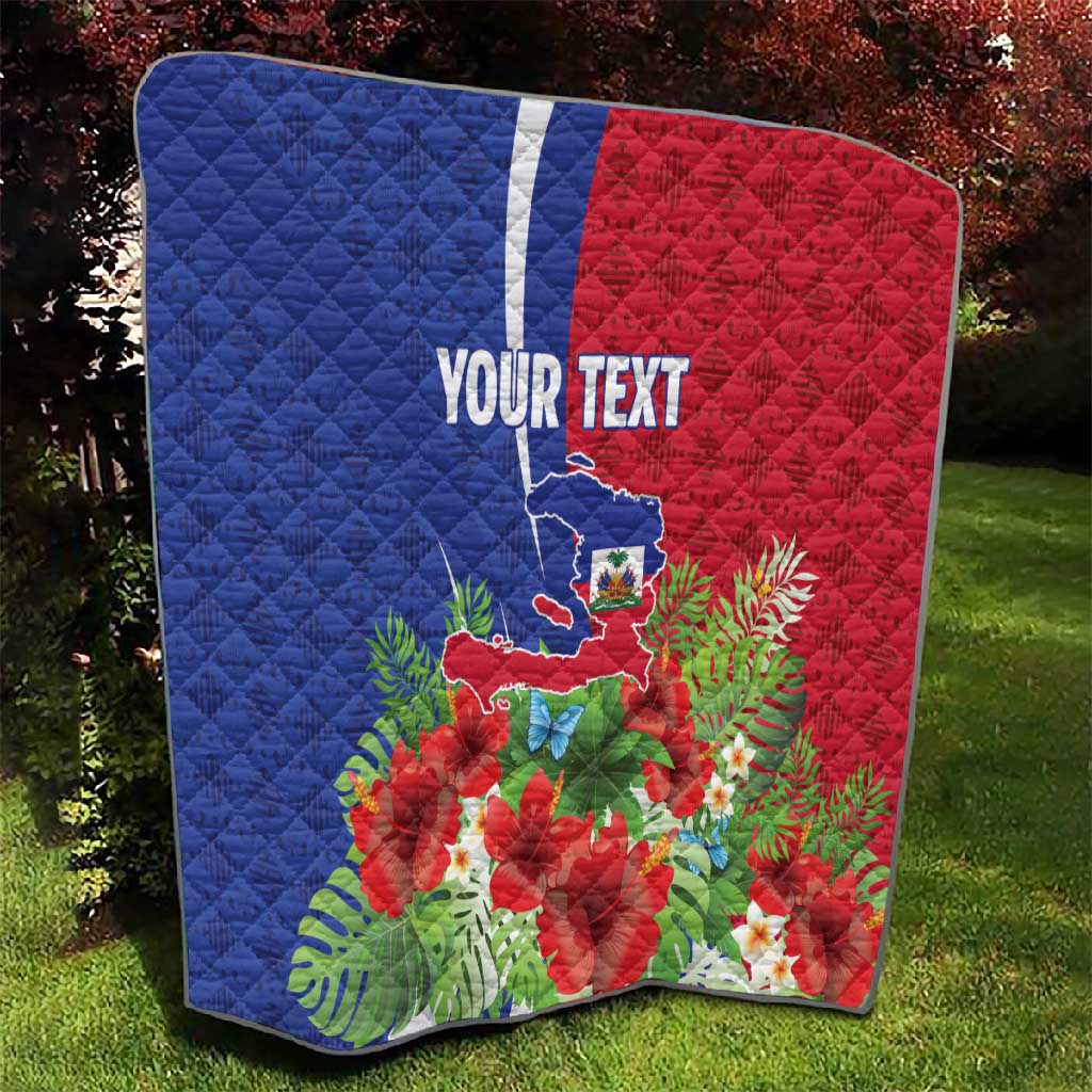 Personalized Afro-Haitians Tropical Quilt Fleur-De-Lis Veves Motif - African Pride
