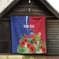Personalized Afro-Haitians Tropical Quilt Fleur-De-Lis Veves Motif - African Pride