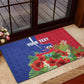 Personalized Afro-Haitians Tropical Rubber Doormat Fleur-De-Lis Veves Motif - African Pride
