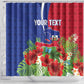 Personalized Afro-Haitians Tropical Shower Curtain Fleur-De-Lis Veves Motif - African Pride