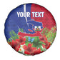 Personalized Afro-Haitians Tropical Spare Tire Cover Fleur-De-Lis Veves Motif - African Pride