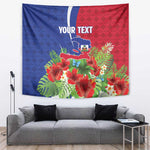 Personalized Afro-Haitians Tropical Tapestry Fleur-De-Lis Veves Motif - African Pride