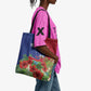 Personalized Afro-Haitians Tropical Tote Bag Fleur-De-Lis Veves Motif - African Pride