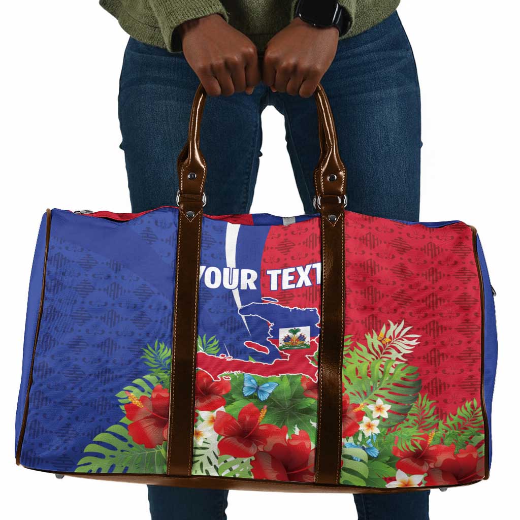 Personalized Afro-Haitians Tropical Travel Bag Fleur-De-Lis Veves Motif - African Pride