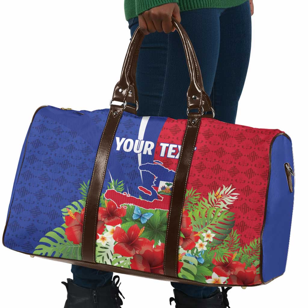 Personalized Afro-Haitians Tropical Travel Bag Fleur-De-Lis Veves Motif - African Pride