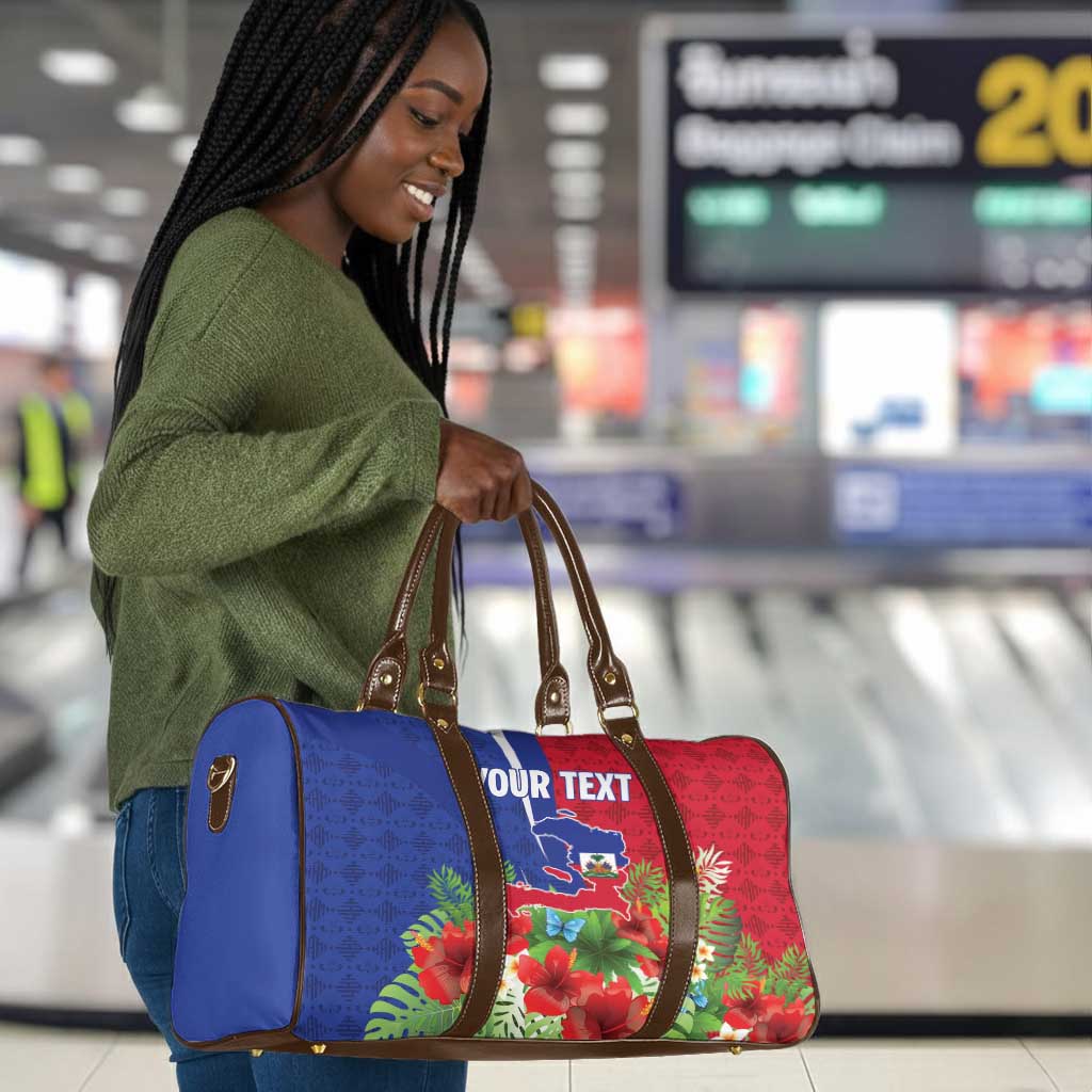 Personalized Afro-Haitians Tropical Travel Bag Fleur-De-Lis Veves Motif - African Pride