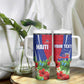 Personalized Afro-Haitians Tropical Tumbler With Handle Fleur-De-Lis Veves Motif - African Pride