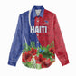 Personalized Afro-Haitians Tropical Women Casual Shirt Fleur-De-Lis Veves Motif - African Pride