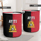 Afro-Haitians Empire of Haiti 1804-1806 Laundry Basket Fleur-De-Lis Veves Motif - African Pride