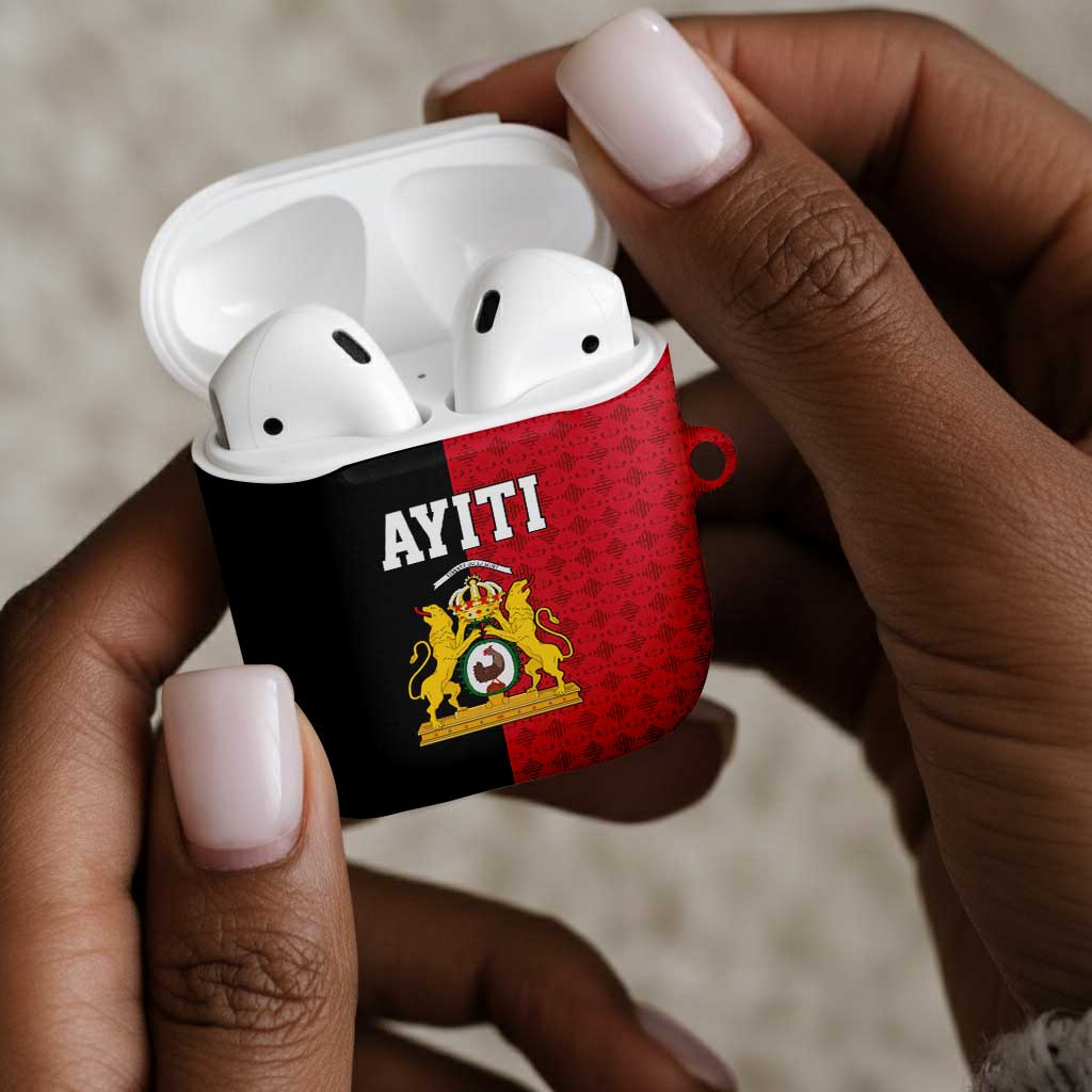 Afro-Haitians Empire of Haiti 1804-1806 AirPods Case Fleur-De-Lis Veves Motif - African Pride