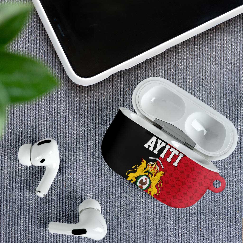Afro-Haitians Empire of Haiti 1804-1806 AirPods Case Fleur-De-Lis Veves Motif - African Pride