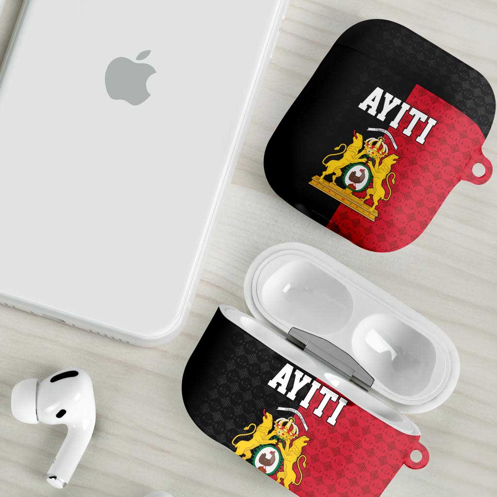 Afro-Haitians Empire of Haiti 1804-1806 AirPods Case Fleur-De-Lis Veves Motif - African Pride