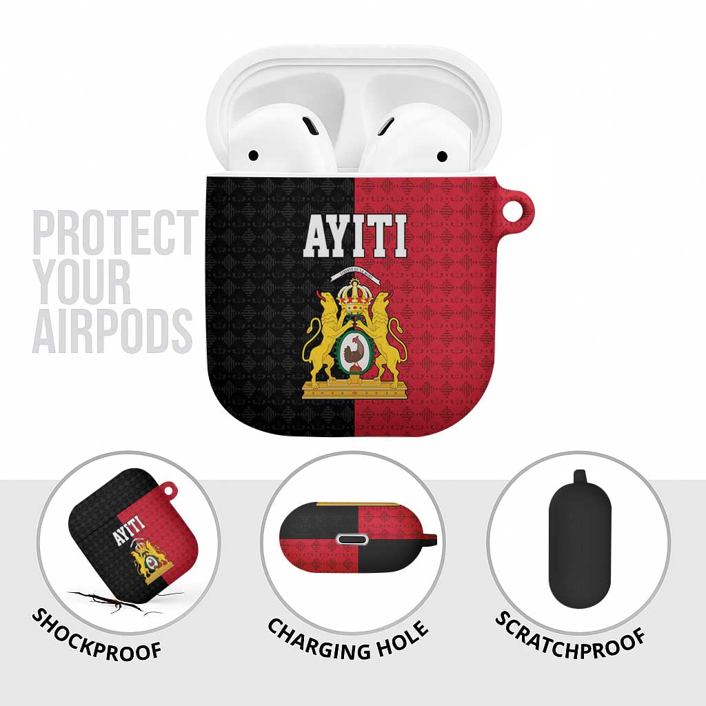 Afro-Haitians Empire of Haiti 1804-1806 AirPods Case Fleur-De-Lis Veves Motif - African Pride