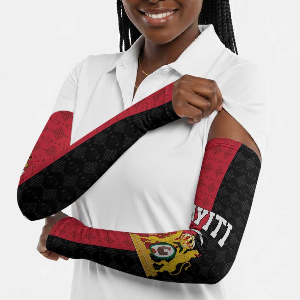 Afro-Haitians Empire of Haiti 1804-1806 Arm Sleeves Fleur-De-Lis Veves Motif - African Pride