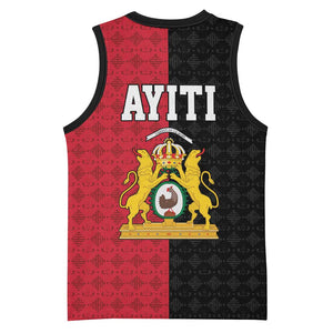 Afro-Haitians Empire of Haiti 1804-1806 Basketball Jersey Fleur-De-Lis Veves Motif - African Pride
