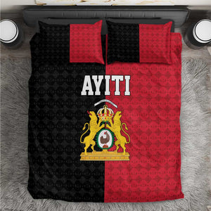 Afro-Haitians Empire of Haiti 1804-1806 Bedding Set Fleur-De-Lis Veves Motif - African Pride