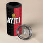 Afro-Haitians Empire of Haiti 1804-1806 4 in 1 Can Cooler Tumbler Fleur-De-Lis Veves Motif - African Pride