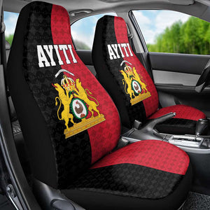 Afro-Haitians Empire of Haiti 1804-1806 Car Seat Cover Fleur-De-Lis Veves Motif - African Pride
