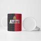 Afro-Haitians Empire of Haiti 1804-1806 Ceramic Mug Fleur-De-Lis Veves Motif - African Pride