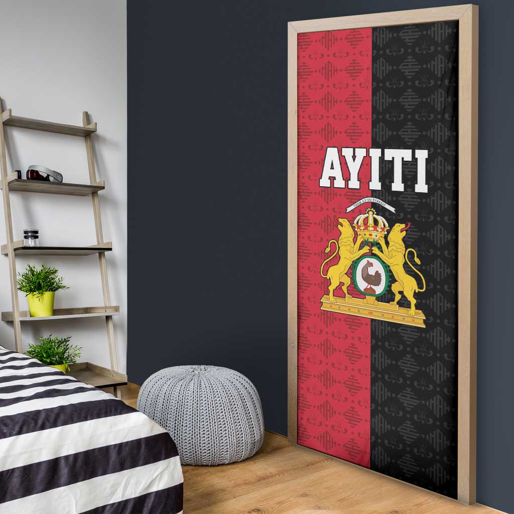 Afro-Haitians Empire of Haiti 1804-1806 Door Cover Fleur-De-Lis Veves Motif - African Pride