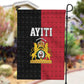 Afro-Haitians Empire of Haiti 1804-1806 Garden Flag Fleur-De-Lis Veves Motif - African Pride