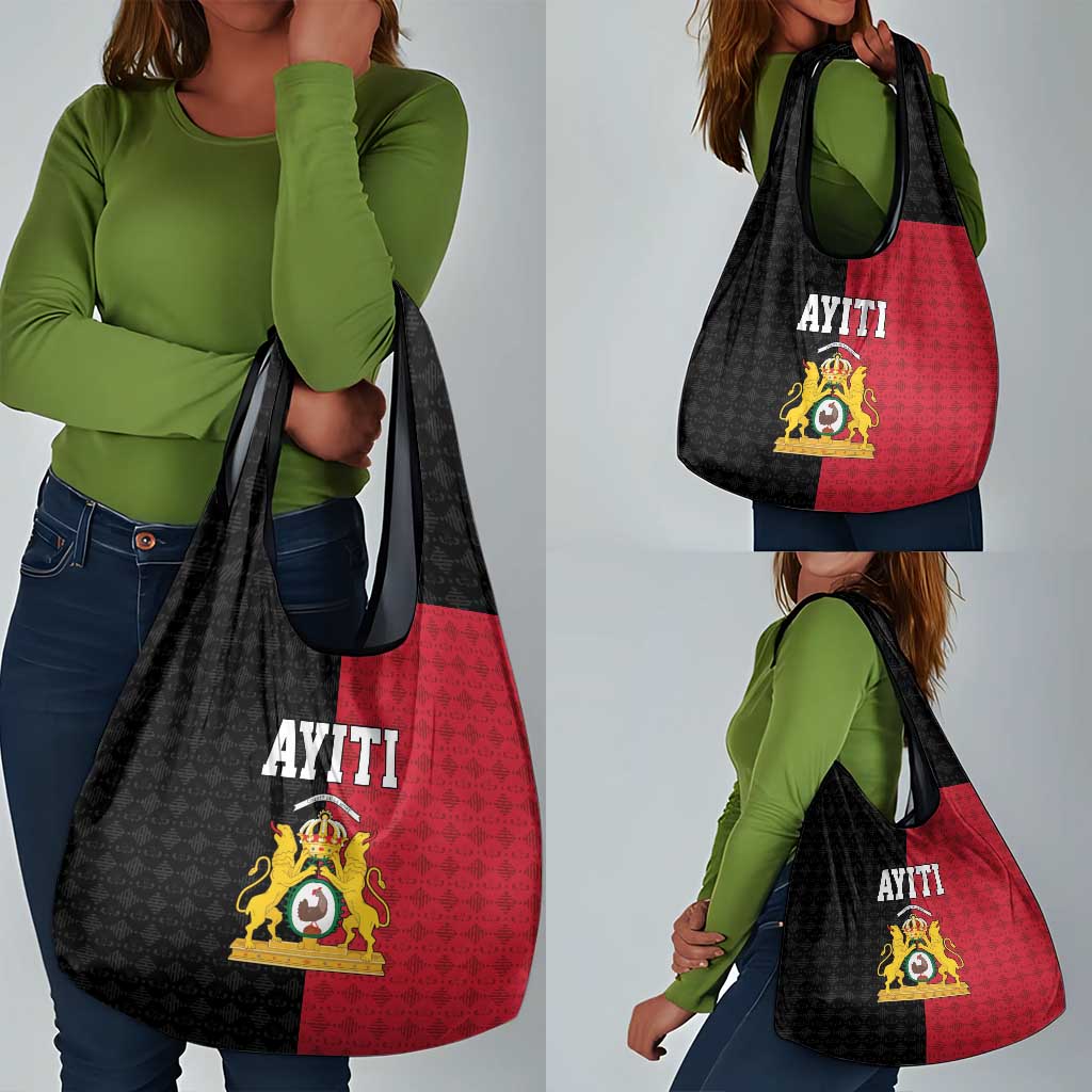 Afro-Haitians Empire of Haiti 1804-1806 Grocery Bag Fleur-De-Lis Veves Motif - African Pride