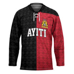 Afro-Haitians Empire of Haiti 1804-1806 Hockey Jersey Fleur-De-Lis Veves Motif - African Pride