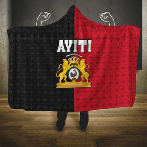 Afro-Haitians Empire of Haiti 1804-1806 Hooded Blanket Fleur-De-Lis Veves Motif - African Pride