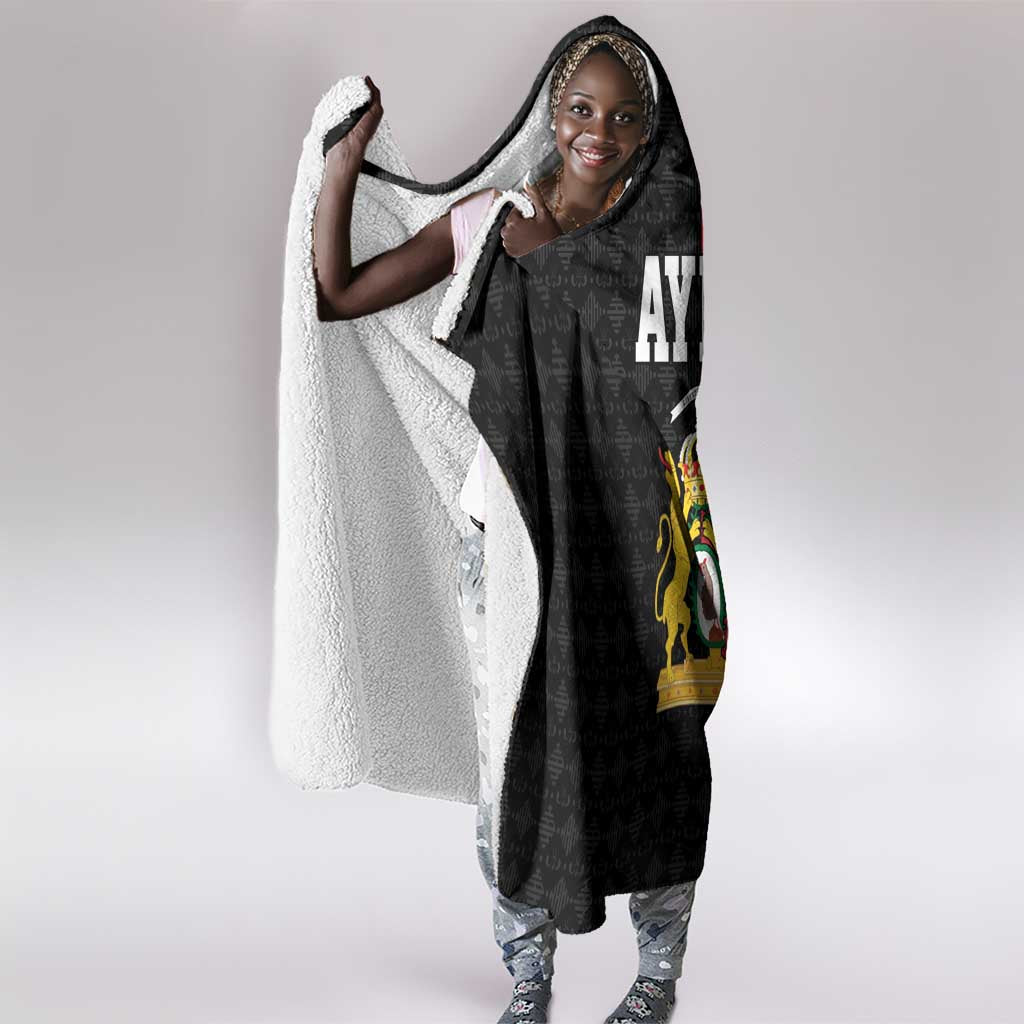 Afro-Haitians Empire of Haiti 1804-1806 Hooded Blanket Fleur-De-Lis Veves Motif - African Pride
