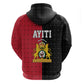 Afro-Haitians Empire of Haiti 1804-1806 Hoodie Fleur-De-Lis Veves Motif - African Pride