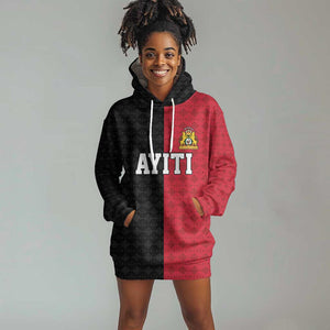 Afro-Haitians Empire of Haiti 1804-1806 Hoodie Dress Fleur-De-Lis Veves Motif - African Pride