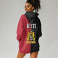 Afro-Haitians Empire of Haiti 1804-1806 Hoodie Dress Fleur-De-Lis Veves Motif - African Pride