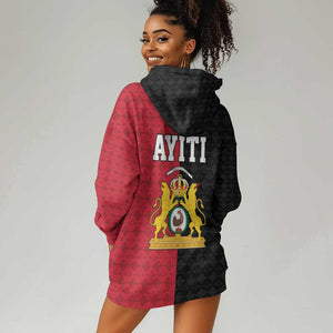 Afro-Haitians Empire of Haiti 1804-1806 Hoodie Dress Fleur-De-Lis Veves Motif - African Pride