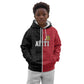 Afro-Haitians Empire of Haiti 1804-1806 Kid Hoodie Fleur-De-Lis Veves Motif - African Pride