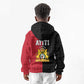 Afro-Haitians Empire of Haiti 1804-1806 Kid Hoodie Fleur-De-Lis Veves Motif - African Pride