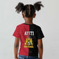 Afro-Haitians Empire of Haiti 1804-1806 Kid T shirt Fleur-De-Lis Veves Motif LT18