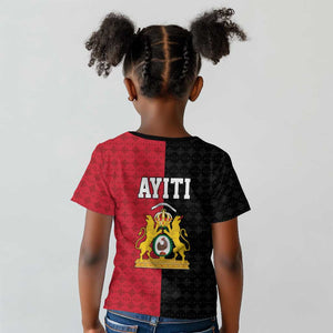 Afro-Haitians Empire of Haiti 1804-1806 Kid T shirt Fleur-De-Lis Veves Motif LT18