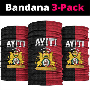 Afro-Haitians Empire of Haiti 1804-1806 Neck Gaiter Fleur-De-Lis Veves Motif - African Pride