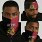 Afro-Haitians Empire of Haiti 1804-1806 Neck Gaiter Fleur-De-Lis Veves Motif - African Pride