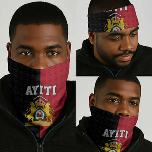 Afro-Haitians Empire of Haiti 1804-1806 Neck Gaiter Fleur-De-Lis Veves Motif - African Pride