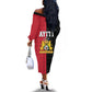 Afro-Haitians Empire of Haiti 1804-1806 Off The Shoulder Long Sleeve Dress Fleur-De-Lis Veves Motif - African Pride