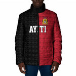 Afro-Haitians Empire of Haiti 1804-1806 Padded Jacket Fleur-De-Lis Veves Motif - African Pride