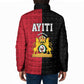 Afro-Haitians Empire of Haiti 1804-1806 Padded Jacket Fleur-De-Lis Veves Motif - African Pride