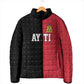 Afro-Haitians Empire of Haiti 1804-1806 Padded Jacket Fleur-De-Lis Veves Motif - African Pride